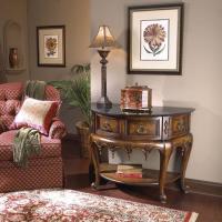 Connoisseur's Demilune Console Table by Butler