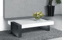 892D Coffee Table Wenge Oak + White High Gloss by Armen Living