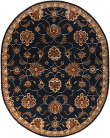 Surya Caesar Rust Oval Area Rug - 8 x 10 Oval