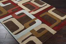 Surya Forum Rust Kidney Area Rug - 8 x 10 Kidney